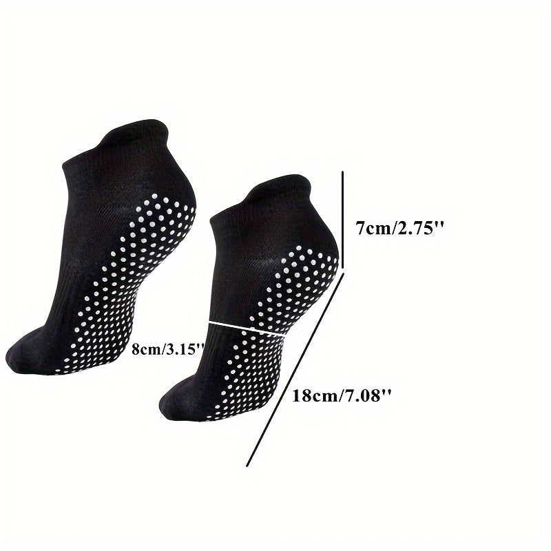Women's Non-slip Yoga Pilates Socks Elastic Low Cut Dance Training Socks