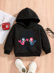Boys Mermaid Letter Print Sweatshirt Hoodie Baby Pullover