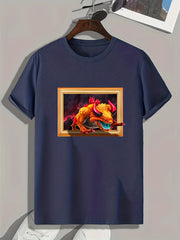 Monster 3d Print Men's Graphic T shirt for Summer Mens Clothing