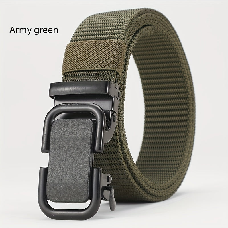 Men's Nylon Outdoor Casual Belt with Automatic Buckle