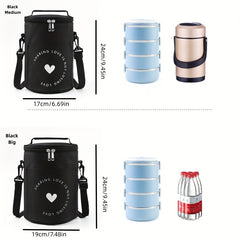 OXFORD Cylinder Lunch Bag Insulated for Travel and Work