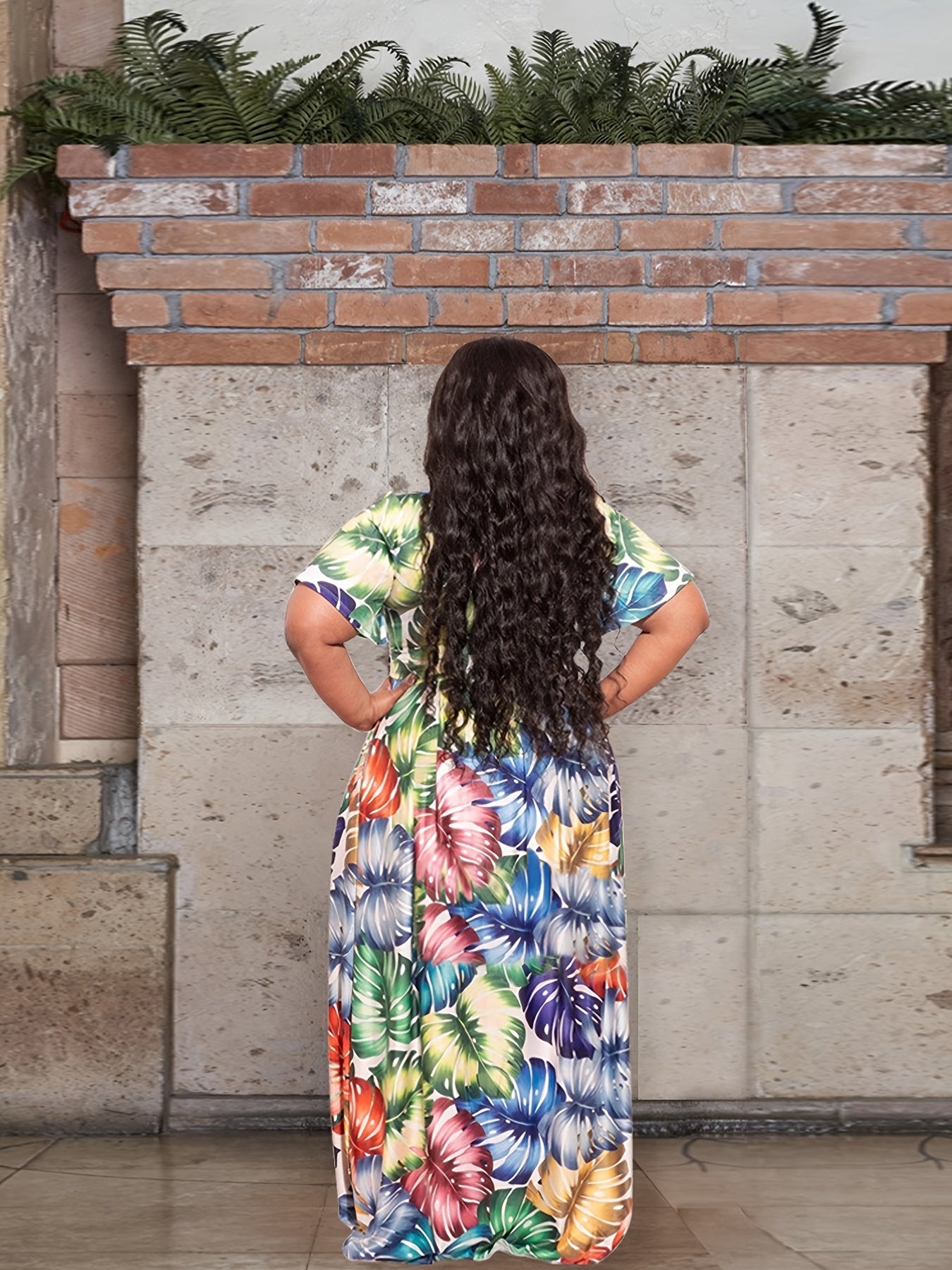 Floral Print Knot Front Crop Top & Maxi Skirt Set