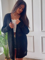 Long Sleeve Open Front Casual Sweater for Women