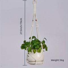 Handwoven Flower Planter Basket Mesh Hanging Pot