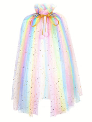 Princess Cape Set for Girls Party Cosplay with Crown