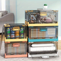 Plastic Storage Box Transparent Foldable Organizer Box
