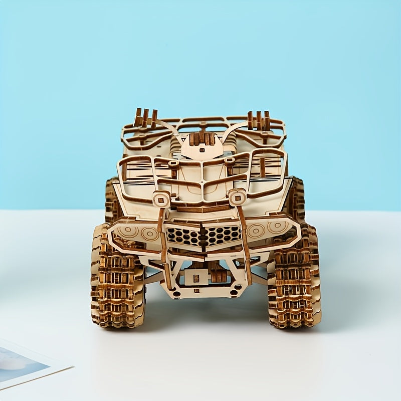 3D Wooden Puzzle Model of a Beach Car Assembly Toy