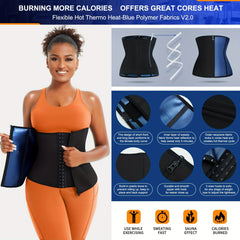 Waist Trainer Trimmer Belt Tummy Control Zipper Wrap Cincher Women's Shapewear