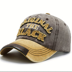 Embroidered Baseball Cap Washed Distressed Outdoor Sun Hat