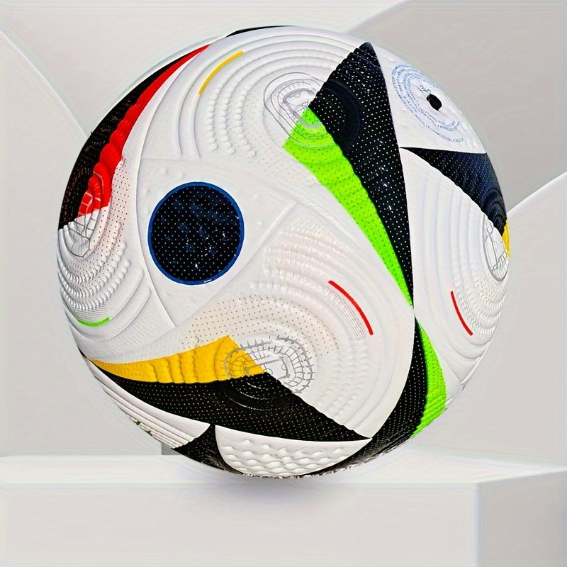 Size 5 PU Leather Soccer Ball Elastic Football for Competition Training