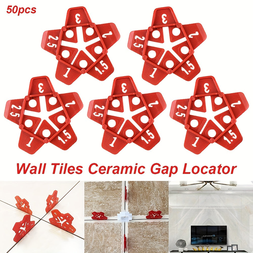 50pcs 12.7cm Tile Spacer Plastic Ceramic Gap Locator Cross Reusable Tool