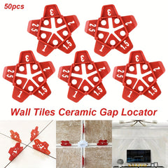 50pcs 12.7cm Tile Spacer Plastic Ceramic Gap Locator Cross Reusable Tool
