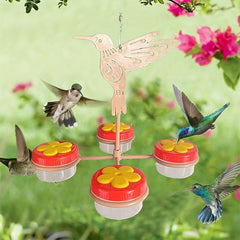 Four Cup Bird Feeder Hanging Outdoor Garden Flower Bird Feeder