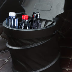 Car Mounted Trash Can Folding Hanging Creative Function With Cover