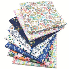 8pcs Multicolor Polka Dot Cotton Fabric Patchwork DIY Crafting