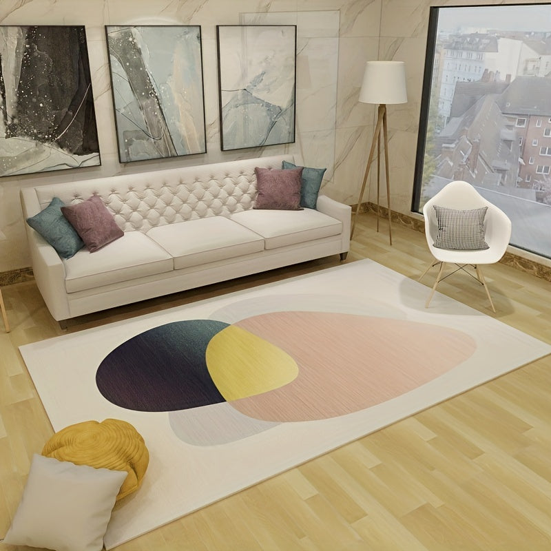 Modern Geometric Area Rug Non Shedding Floor Carpet