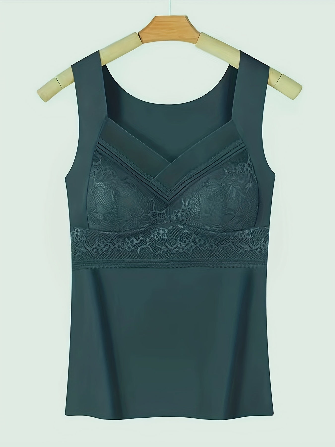 Lace Tank Top V Neck Padded Women's Lingerie