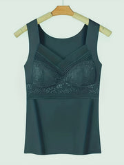 Lace Tank Top V Neck Padded Women's Lingerie