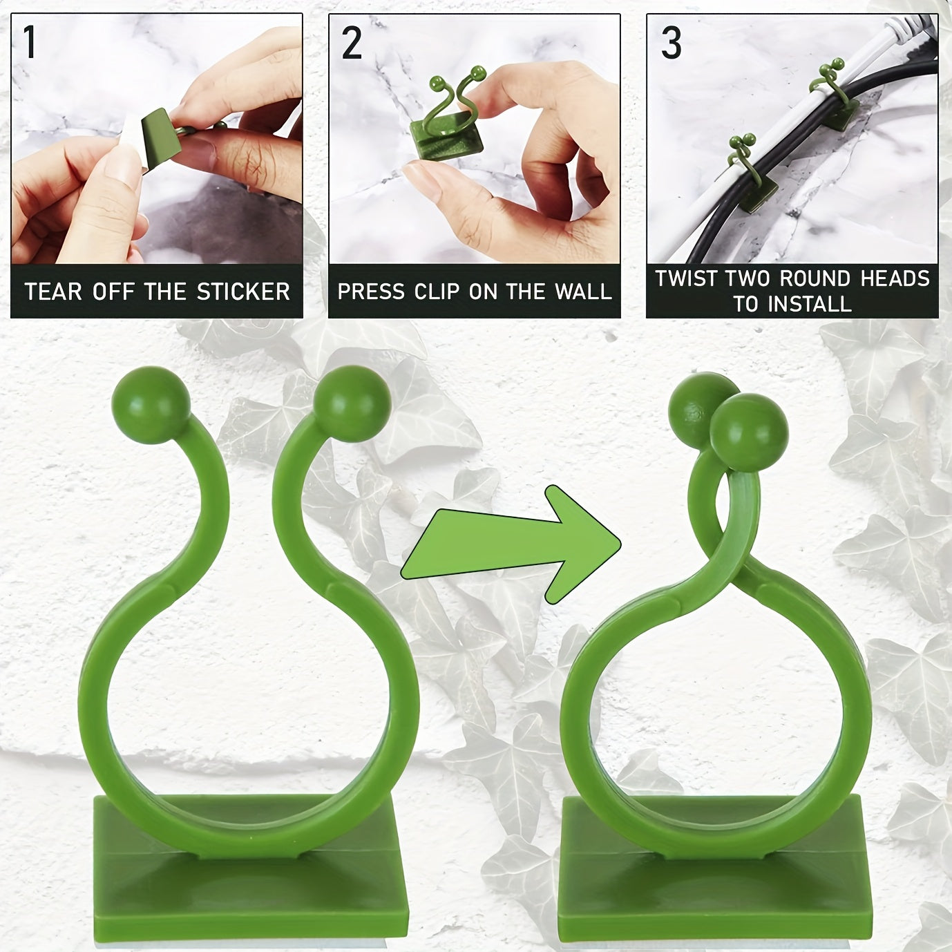 Plant Climbing Wall Adhesive Fasteners Vine Buckle Hooks