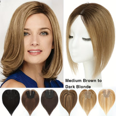 Human Hair Toppers for Women - Real Human Hair Toppers for Thinning Hair