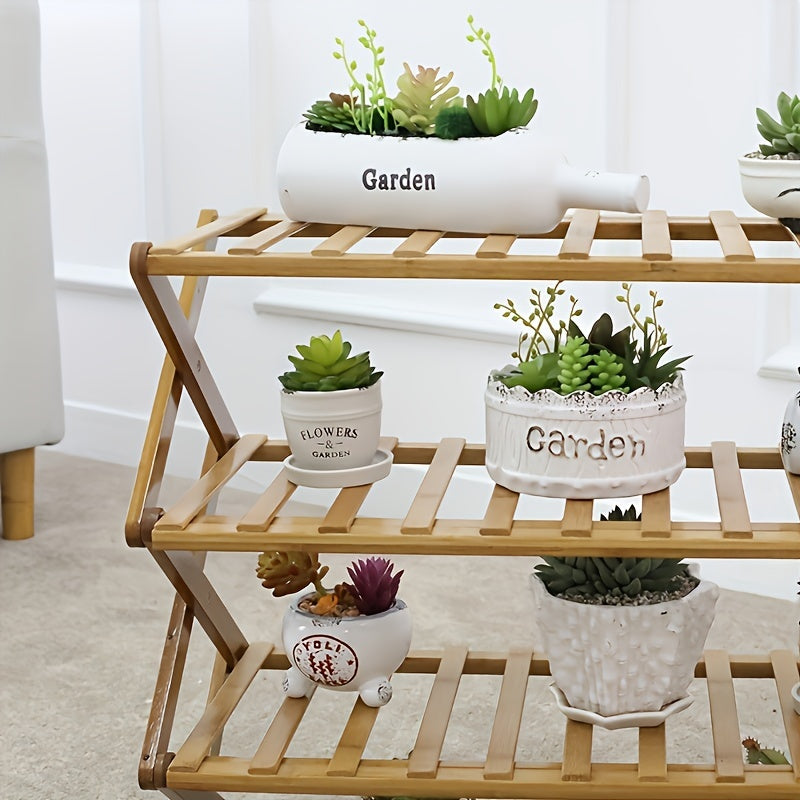 1pc Shoe Rack Shoe Storage Organizer Shelf Indoor Outdoor Flower A