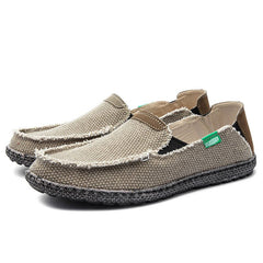 Men's Denim Casual Slip On Loafers Flat Shoes