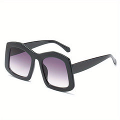 Oversized Square Frame Gradient Sunglasses UV400