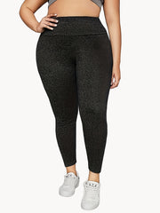 Women's Plus Heathered High Rise Fitness Leggings