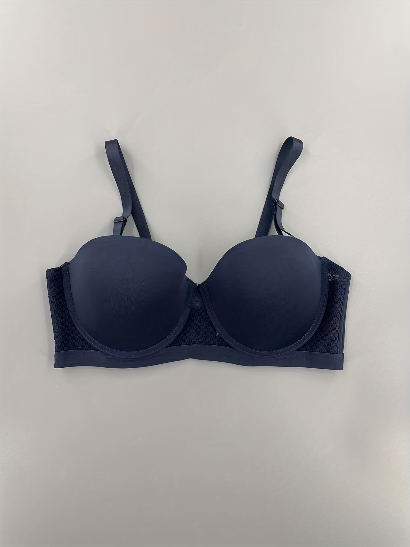 3 Pack Plus Size Strapless Push Up Removable Strap Bra Set