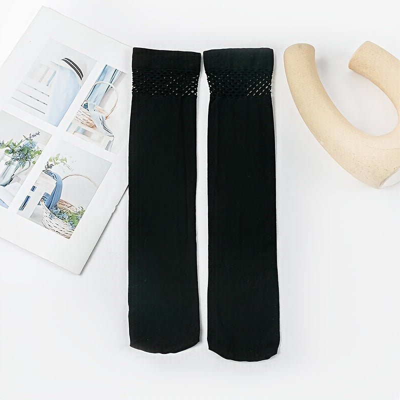 2 Pairs College Style Knee High Socks Women's Stockings