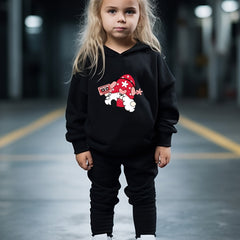 OERYUI 2pcs Santa Gnome Print Hoodies Pants Set For Girls Boys