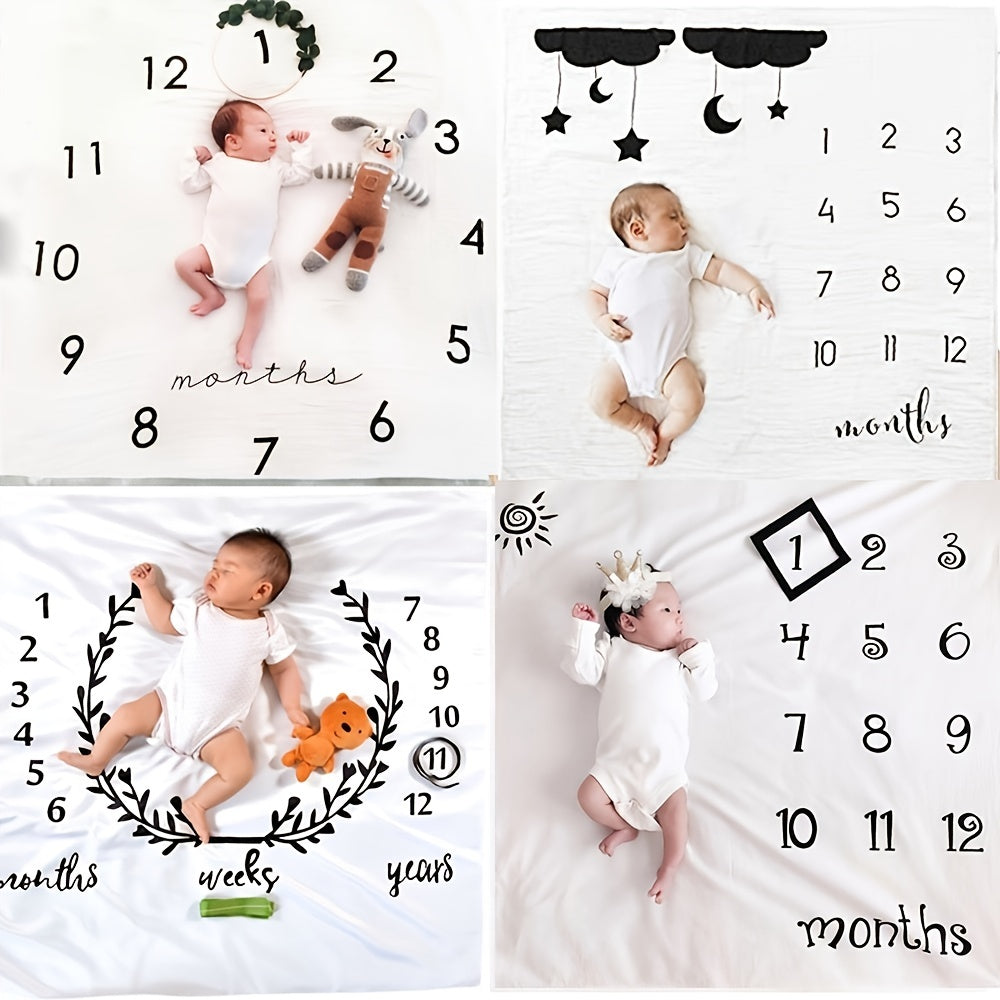 Baby 1 Month Anniversary Photo Backdrop
