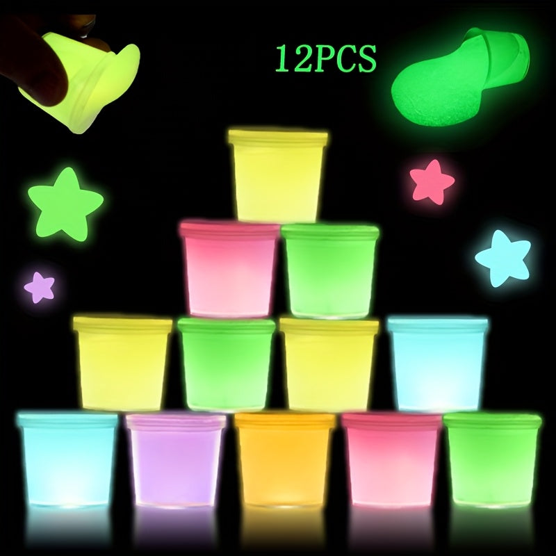Glow in the Dark Slime Clay Dough Birthday Party Favors