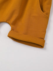 Boys Comfy Cotton Pocket Shorts, Multicolor Options