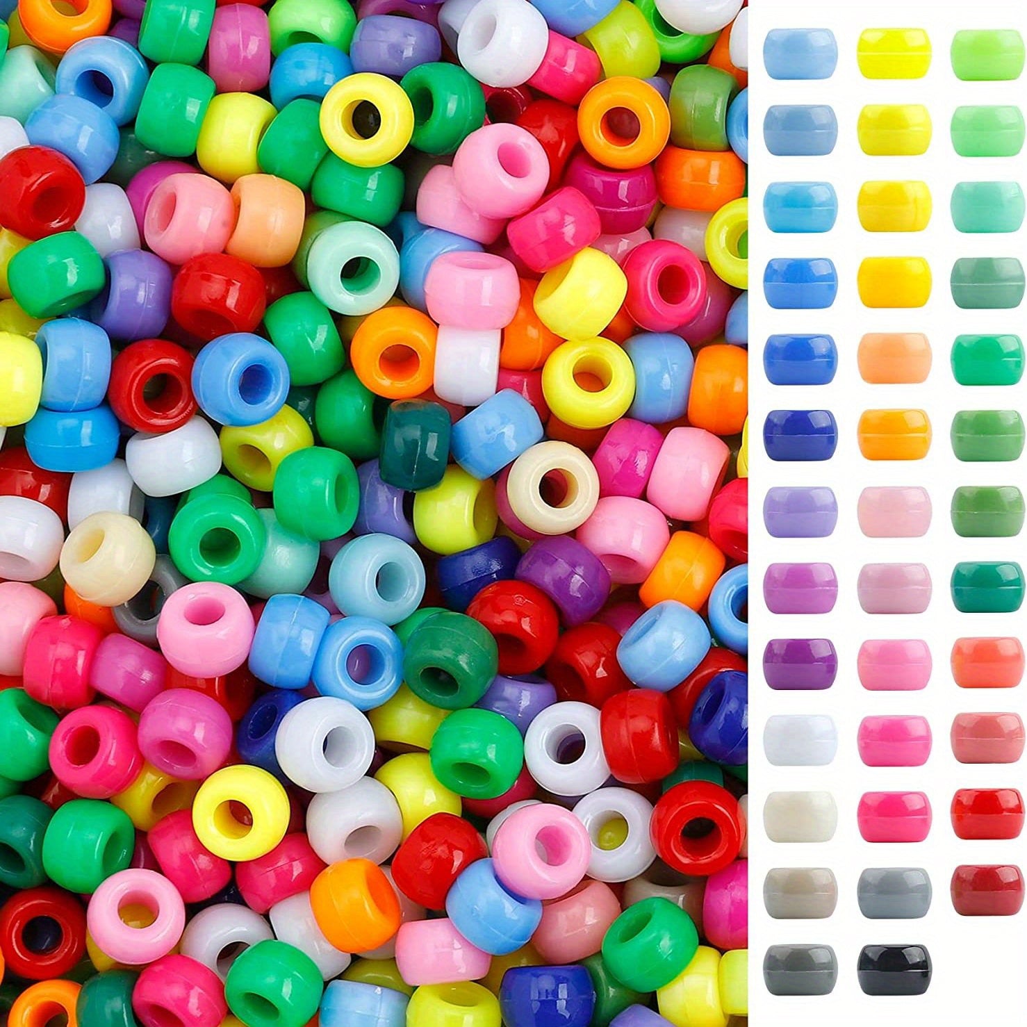 1100Pcs Assorted Pony Beads DIY Jewelry Making Kit