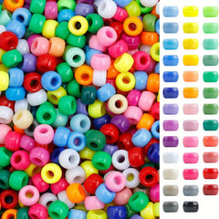 1100Pcs Assorted Pony Beads DIY Jewelry Making Kit