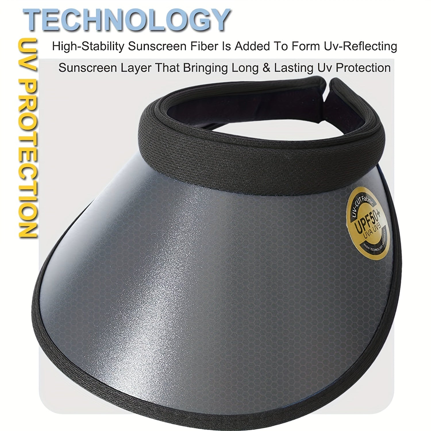 Sun Visor Cap UV UPF 50 Sun Hat Outdoor Travel Beach Hats
