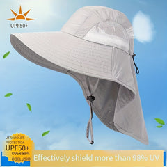 Mesh Breathable Sun Hat Unisex Casual Thin Bucket Hat UV Protection Boonie Hat