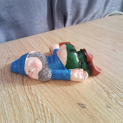 Funny Garden Gnome Resin Statue for Outdoor Indoor Decor