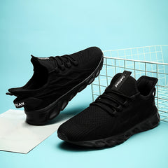 Breathable Fly Woven Sports Sneakers Comfort Lace Up Outdoor Trail Running Shoes