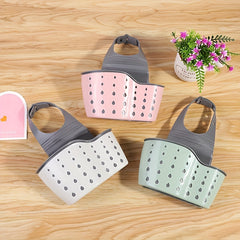 Saddle Type Sink Sponge Storage Drain Rack Hanging Bag