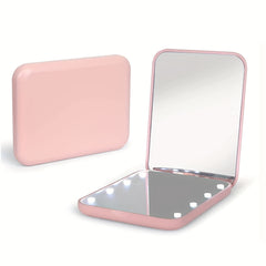 Compact Mirror with Light 2-Sided Magnetic Switch Makeup Mirror