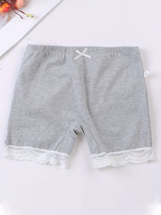 Girls' Safety Shorts with Lace Trims Soft Comfy Dance Shorts