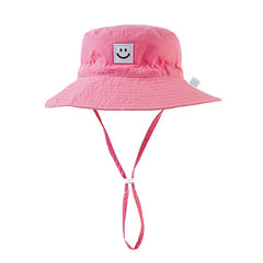 Happy Face Graphic Bucket Hat Fisherman Hat Wide Brim Beach Basin Hat