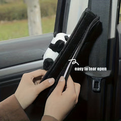 Panda Seat Belt Fixer Plush Baby Shoulder Pad Set