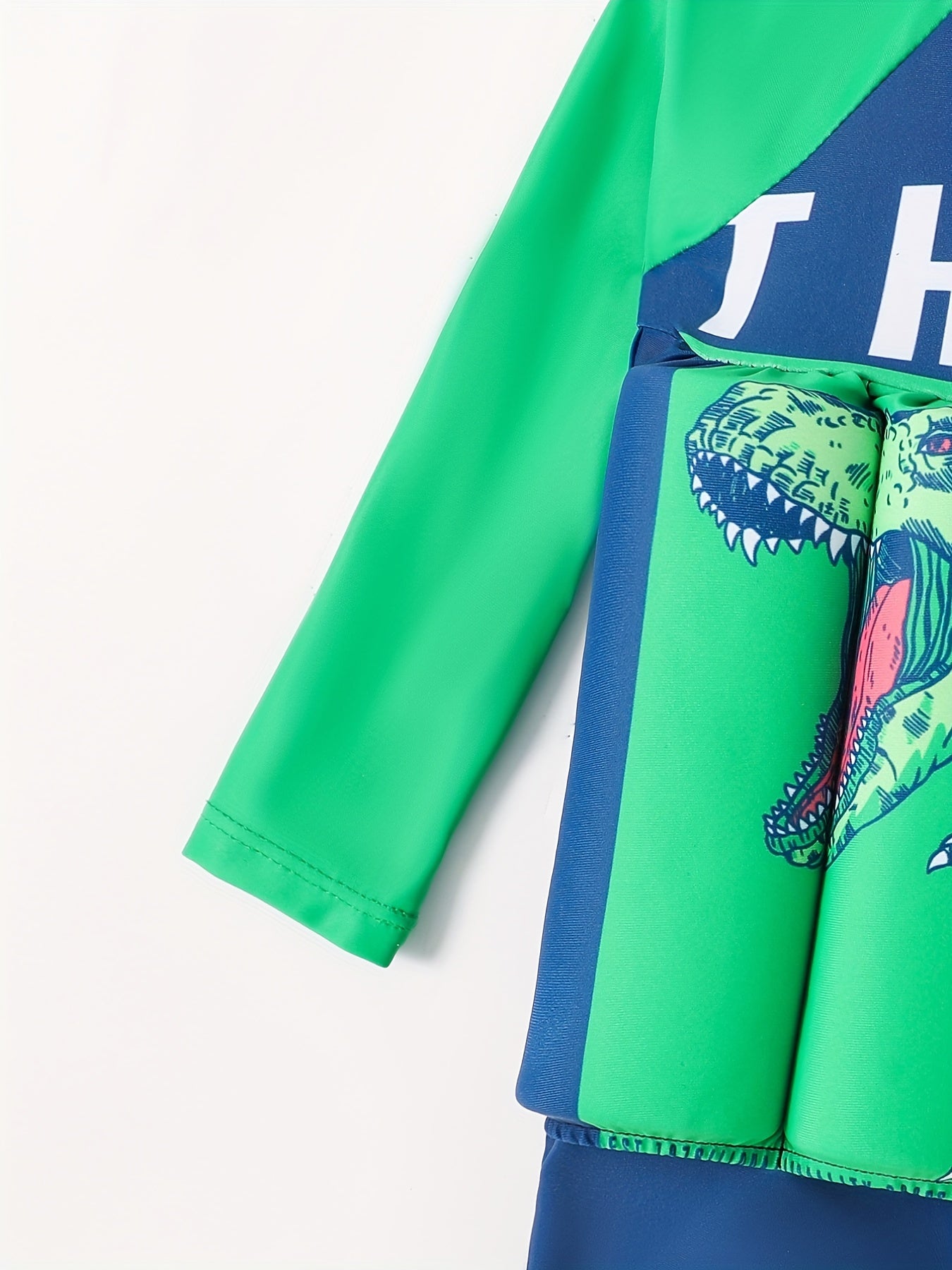 Boys Buoyancy Swimsuit with Letter & Dinosaur Graphic