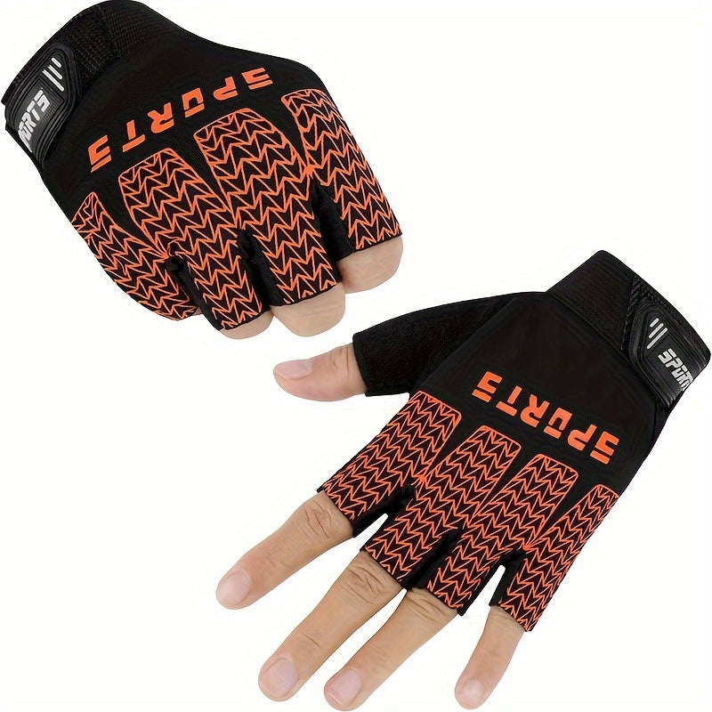 Kids Fingerless Cycling Gloves Non Slip Toddler Sport Half Finger Fishing Gloves