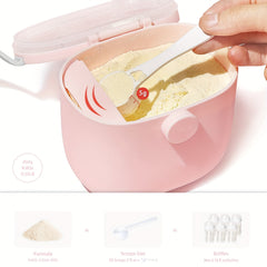 Portable Milk Powder Dispenser Container with Spoon