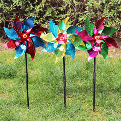Reflective Laser Windmill Bird Repellent Devices Rainbow Pinwheels