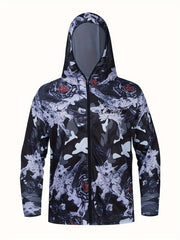 Men's Zipper Hoodie Anti UV Sunscreen Fishing Jacket